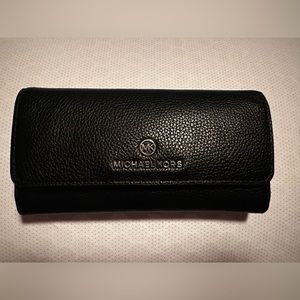 Michael Kors Large Pebble Leather Tri-Fold Wallet